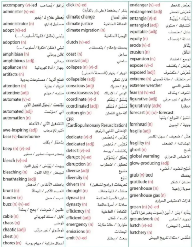 مراجعة انجليزي تالته ثانوي